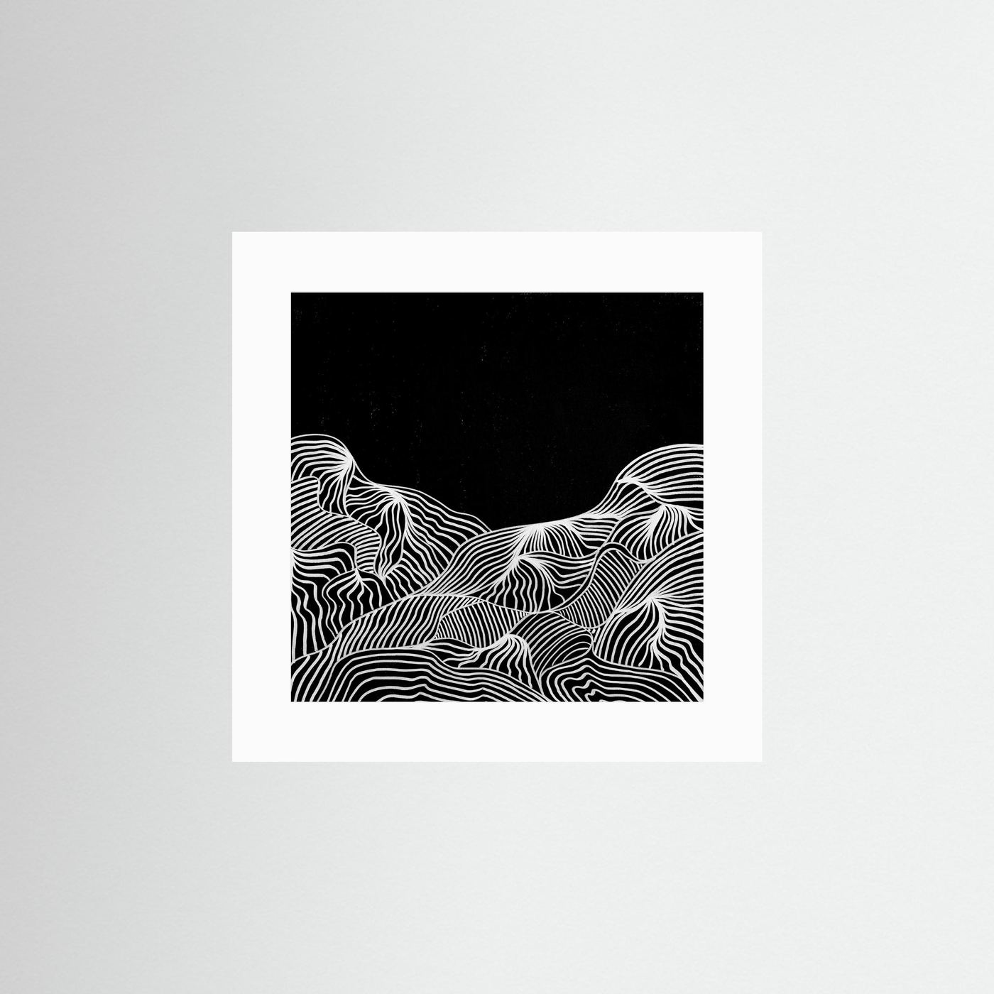 Mountain Lines - Print auf Papier