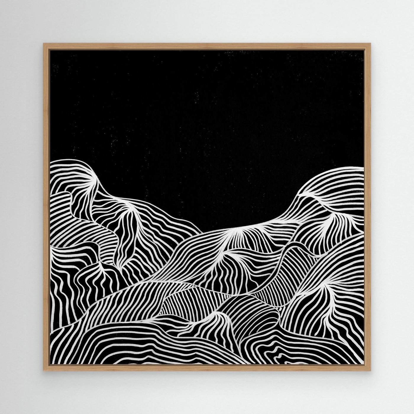 Mountain Lines - Print auf Leinwand