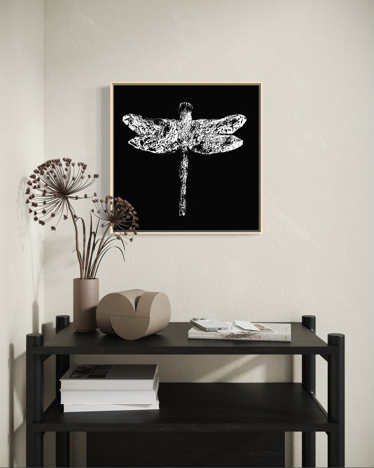 ACRYLIC ART MINI - BLACK DRAGON-FLY