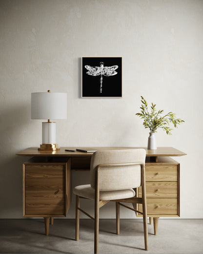 ACRYLIC ART MINI - BLACK DRAGON-FLY