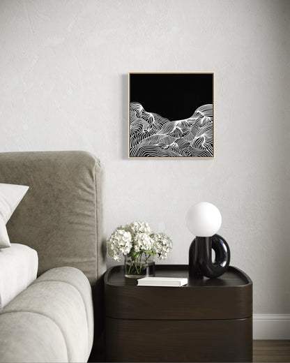 ACRYLIC ART MINI - MOUNTAIN LINES