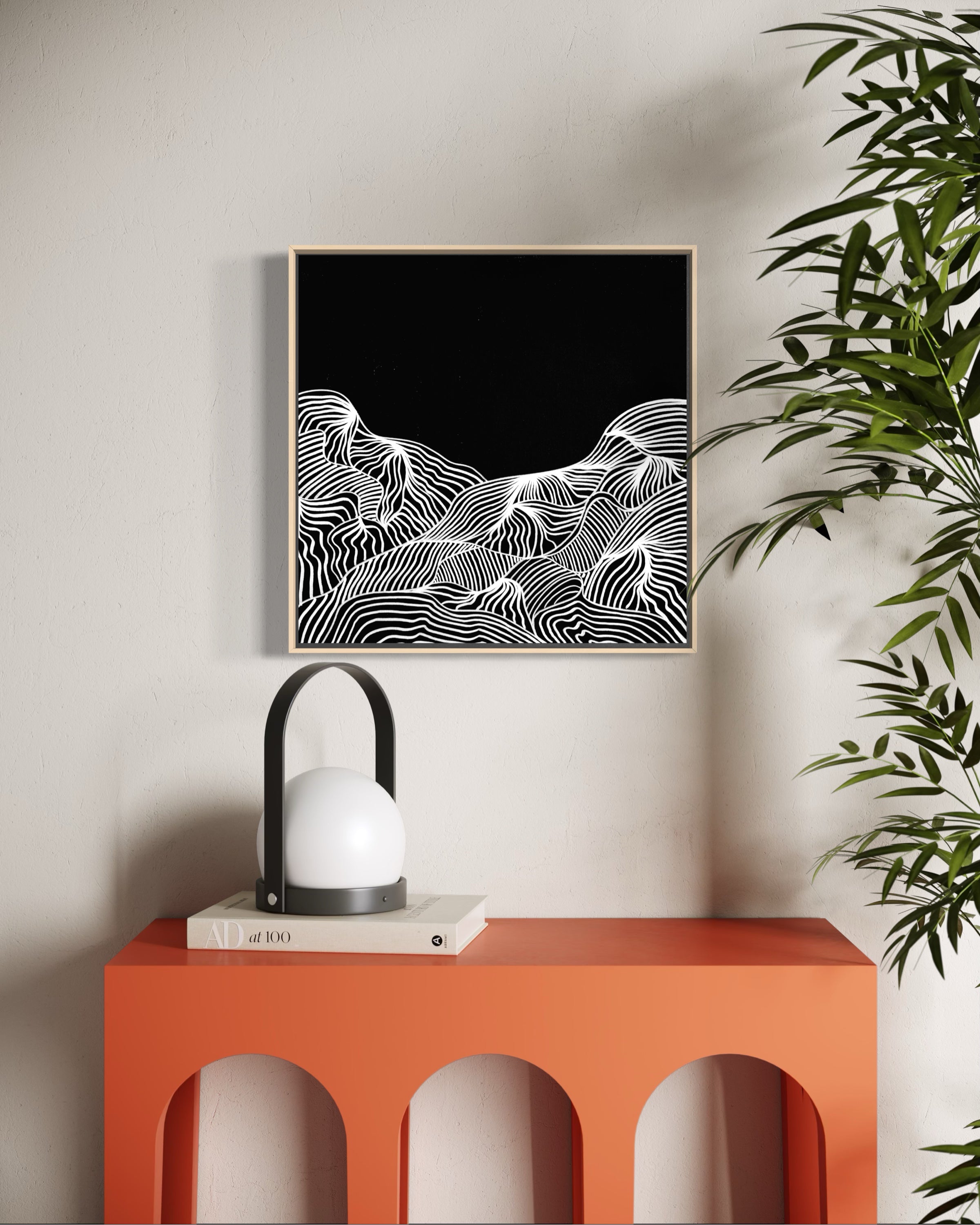 ACRYLIC ART MINI - MOUNTAIN LINES