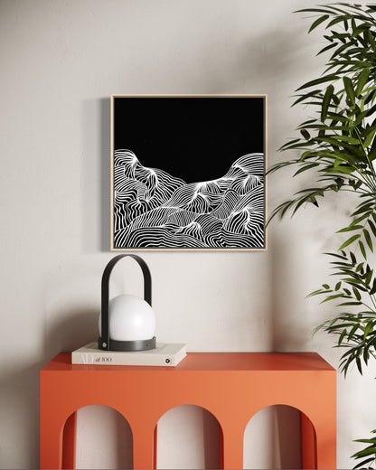 ACRYLIC ART MINI - MOUNTAIN LINES