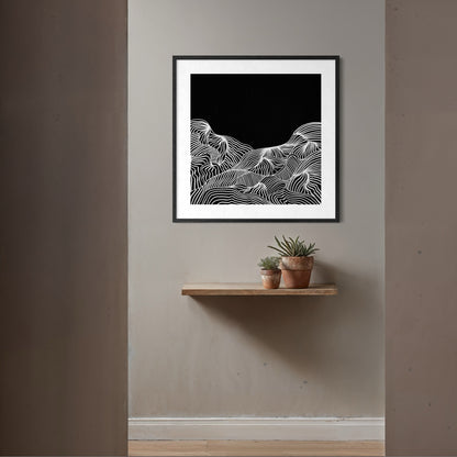 Mountain Lines - Print auf Papier