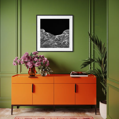 Mountain Lines - Print auf Papier