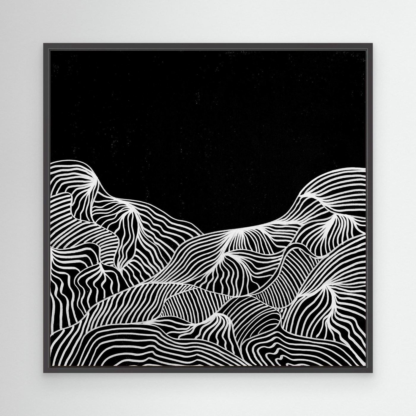 Mountain Lines - Print auf Leinwand