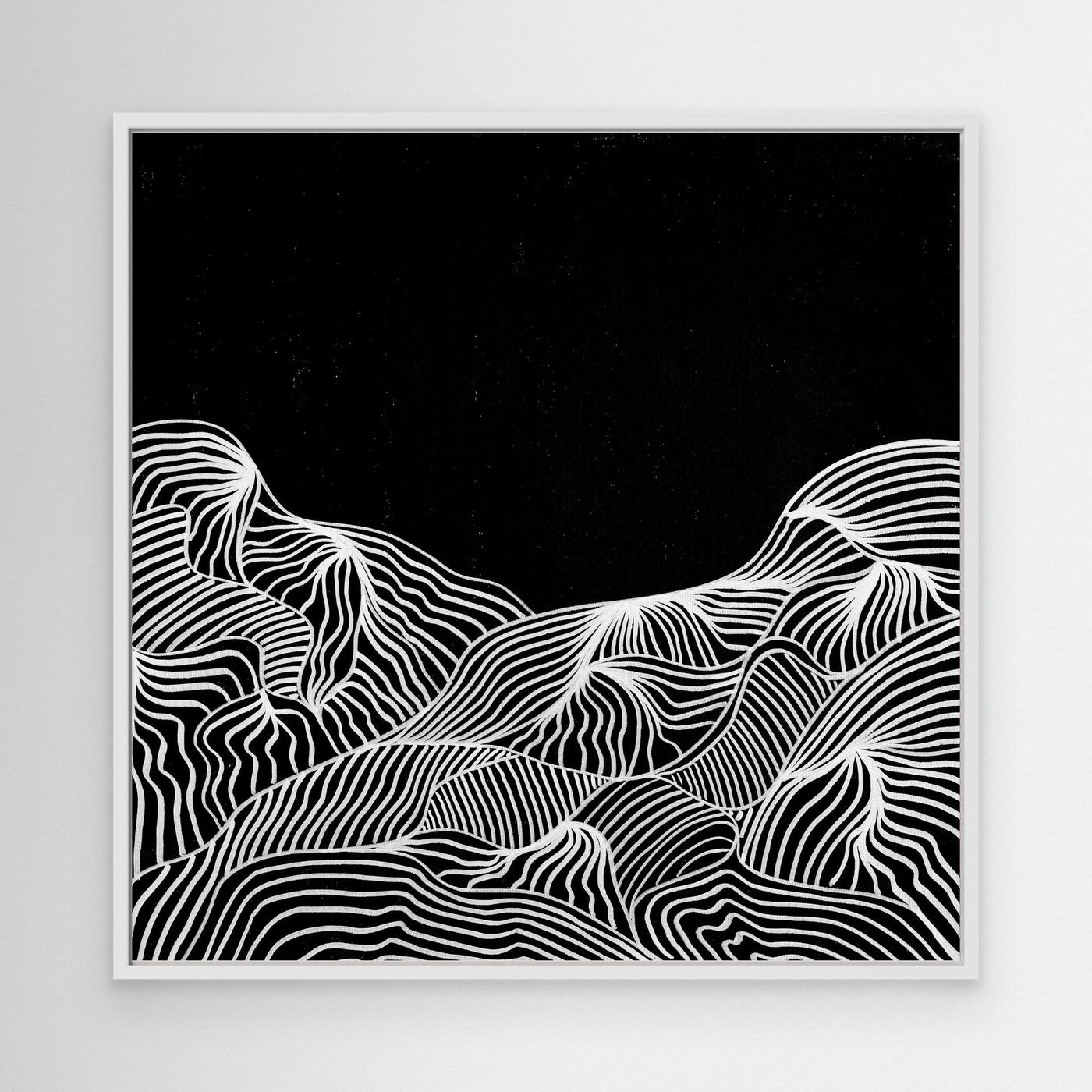 Mountain Lines - Print auf Leinwand