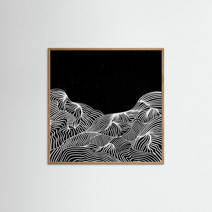 Mountain Lines - Print auf Papier