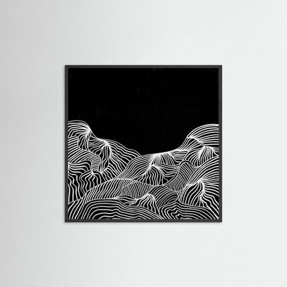Mountain Lines - Print auf Papier
