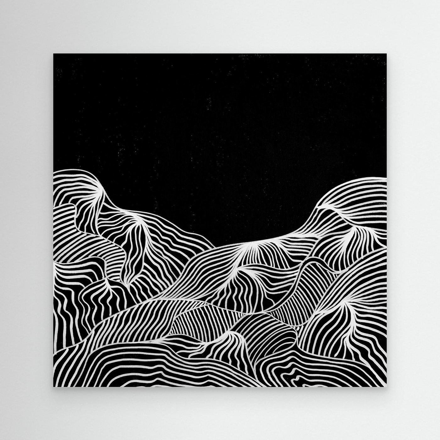 Mountain Lines - Print auf Leinwand