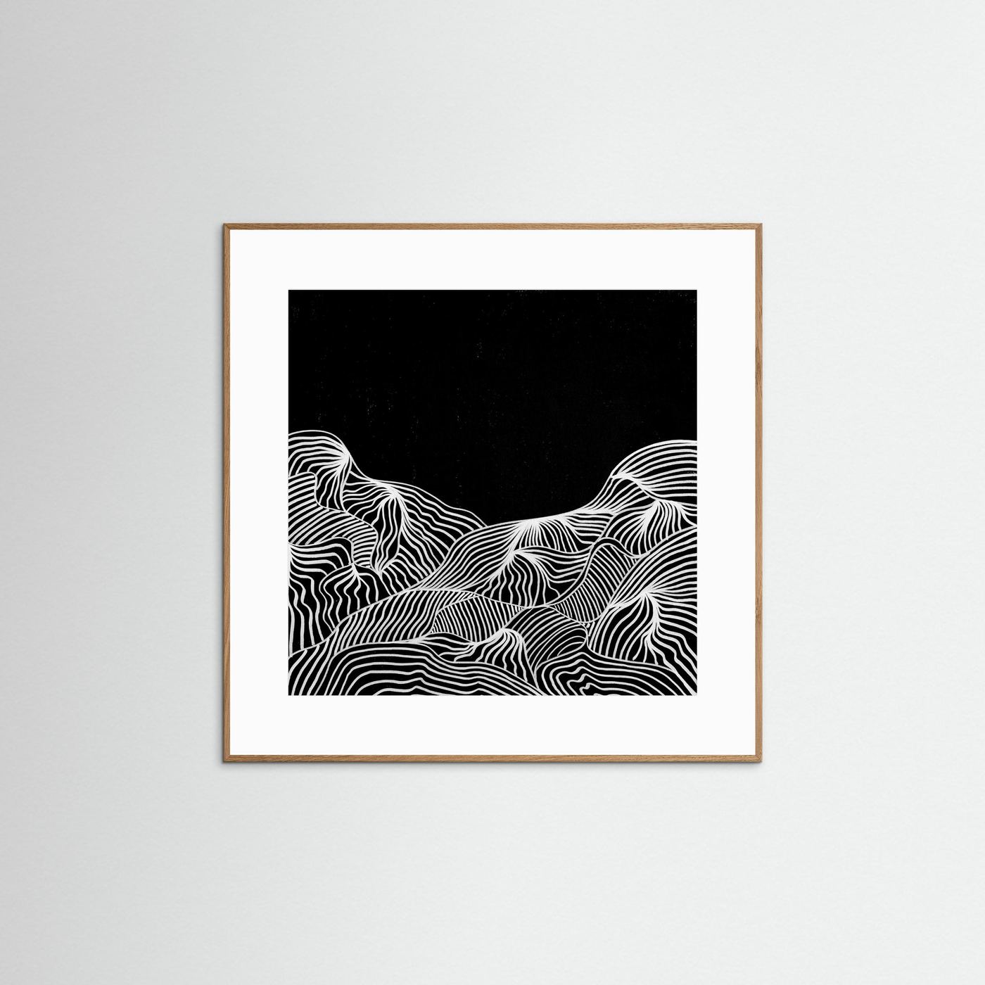 Mountain Lines - Print auf Papier