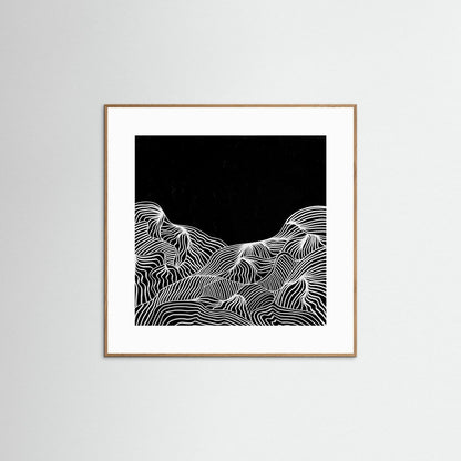Mountain Lines - Print auf Papier