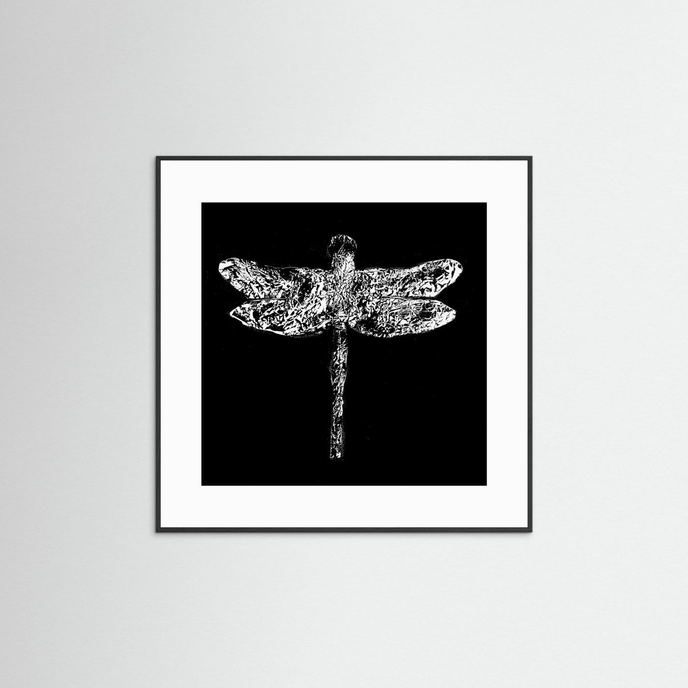 Dragonfly black - Print auf Papier