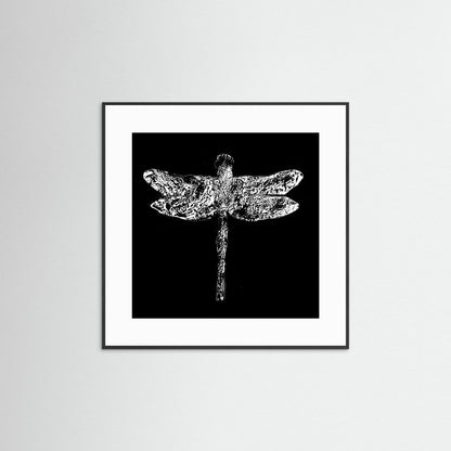 Dragonfly black - Print auf Papier