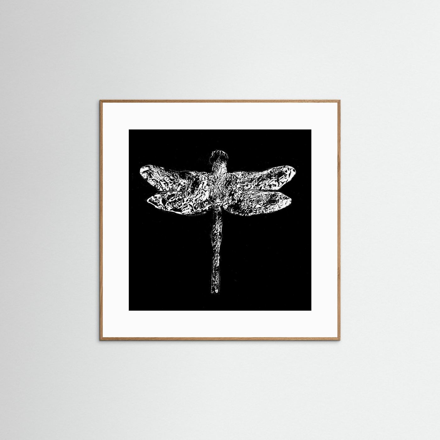 Dragonfly black - Print auf Papier