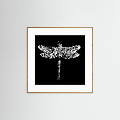 Dragonfly black - Print auf Papier