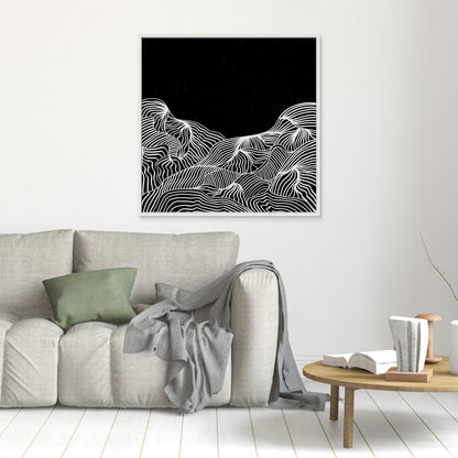 Mountain Lines - Print auf Leinwand