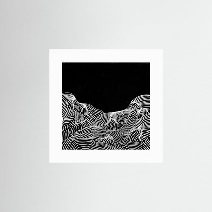 Mountain Lines - Print auf Papier