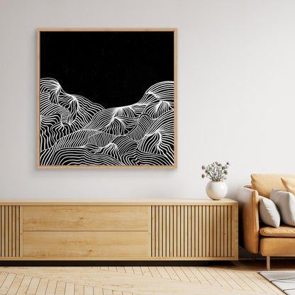 Mountain Lines - Print auf Leinwand
