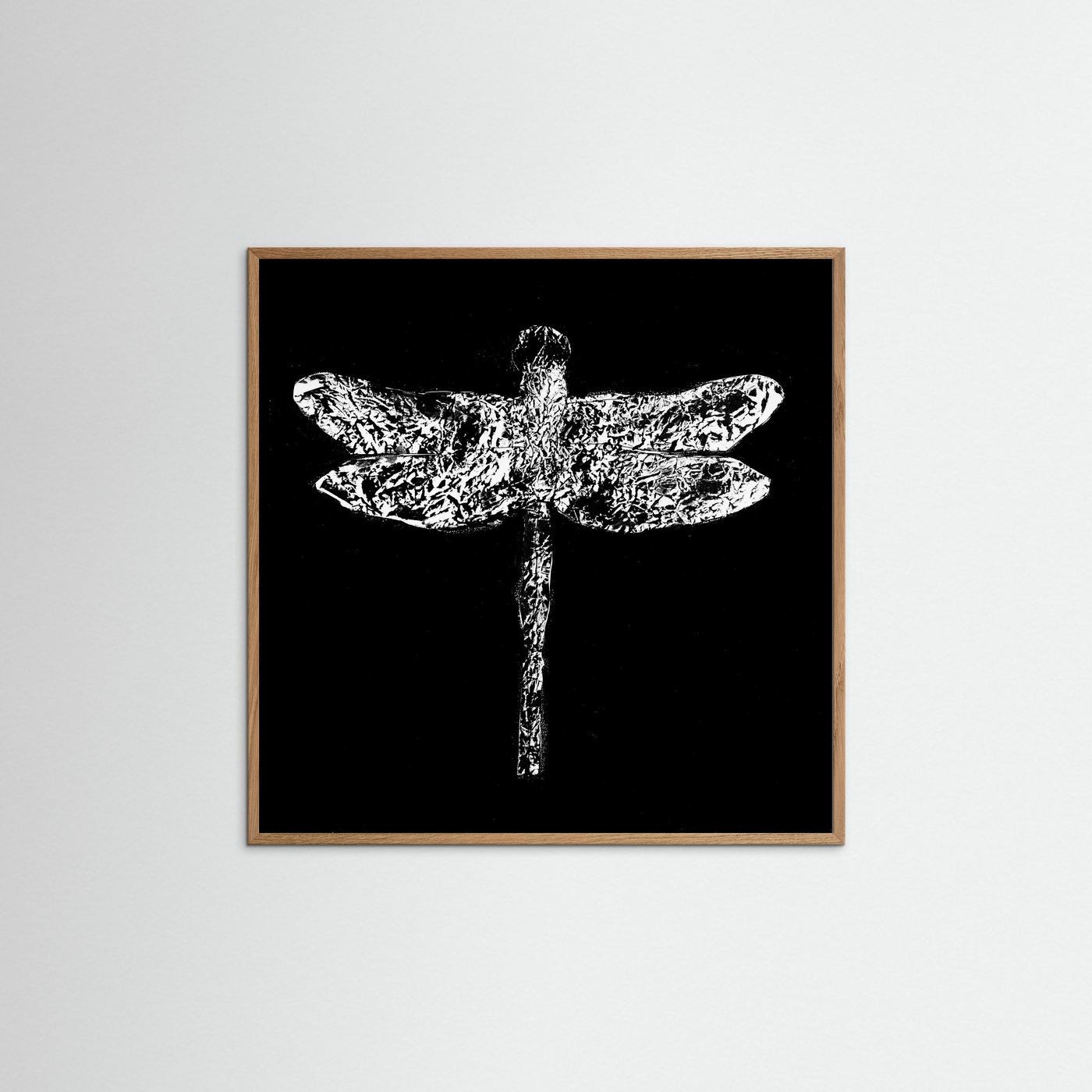 Dragonfly black - Print auf Papier